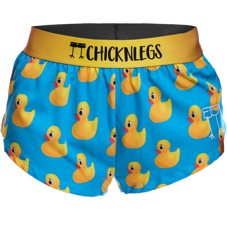 CHICKNLEGS Women's Split Shorts Rubber Ducky