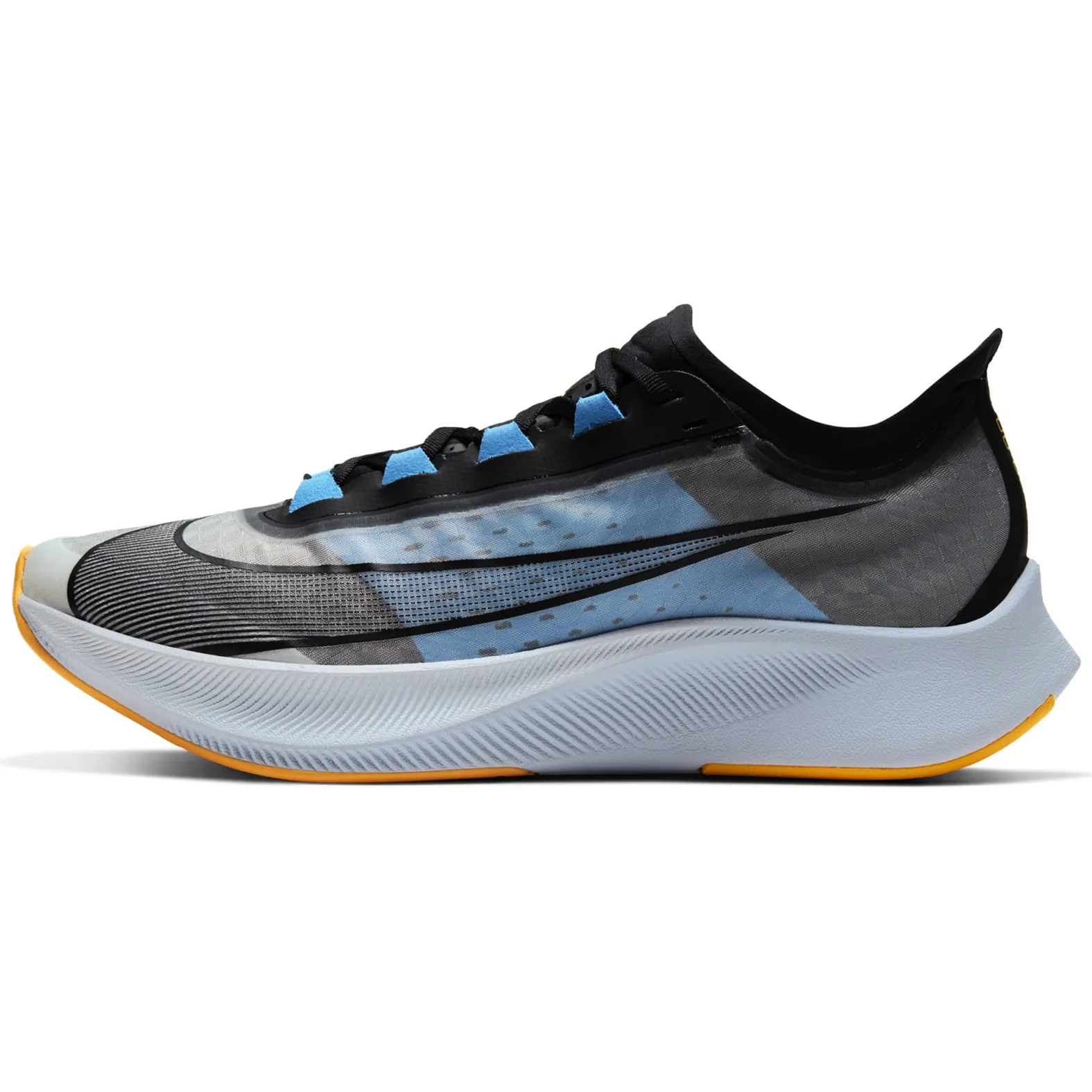 Nike Men's Zoom Fly 3 WHITE/BLACK/UNIVERSITY BLUE/LASER ORANGE